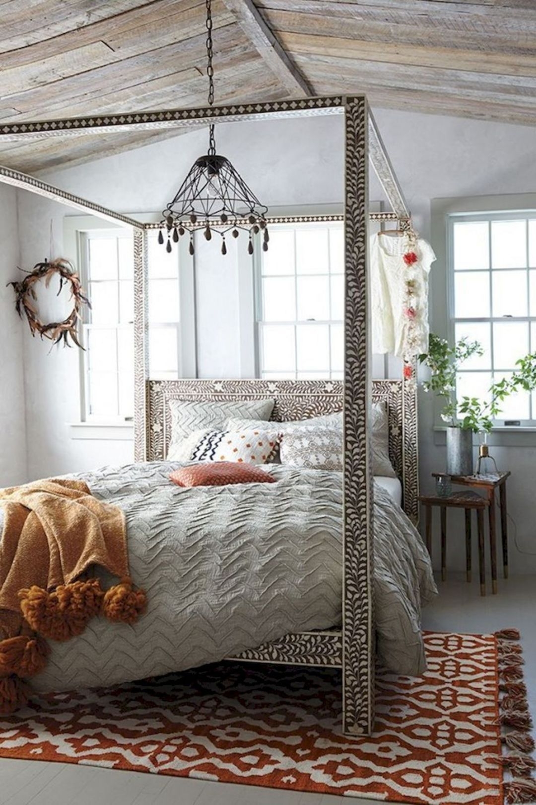 Four post bed frame plans
