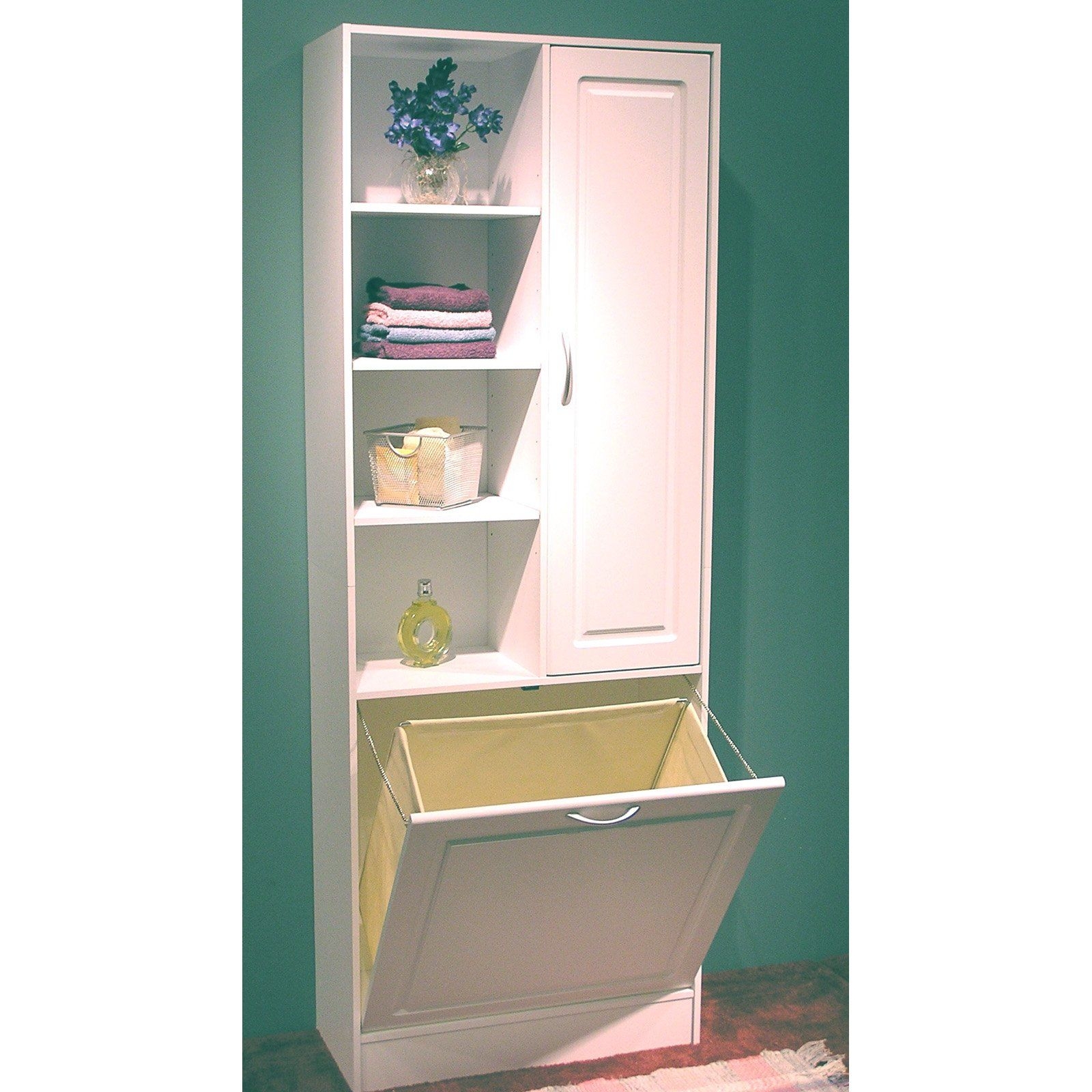 Hamper with shelves