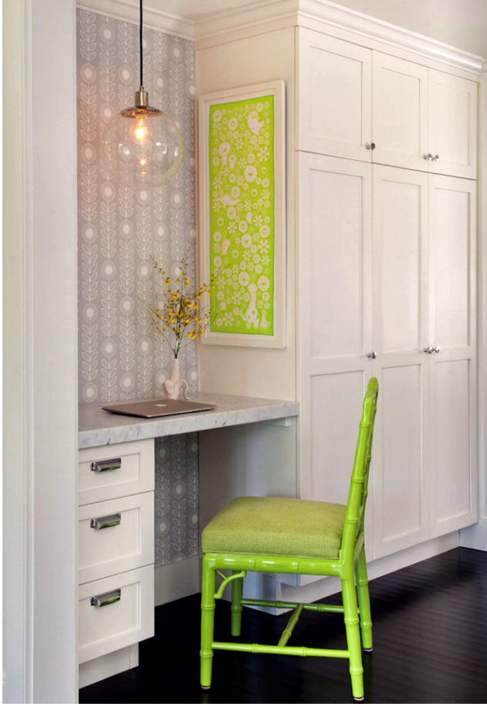 Light green accent chair