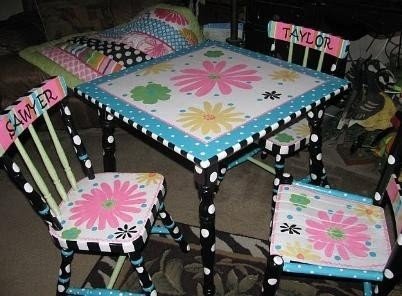 Painted kids furniture