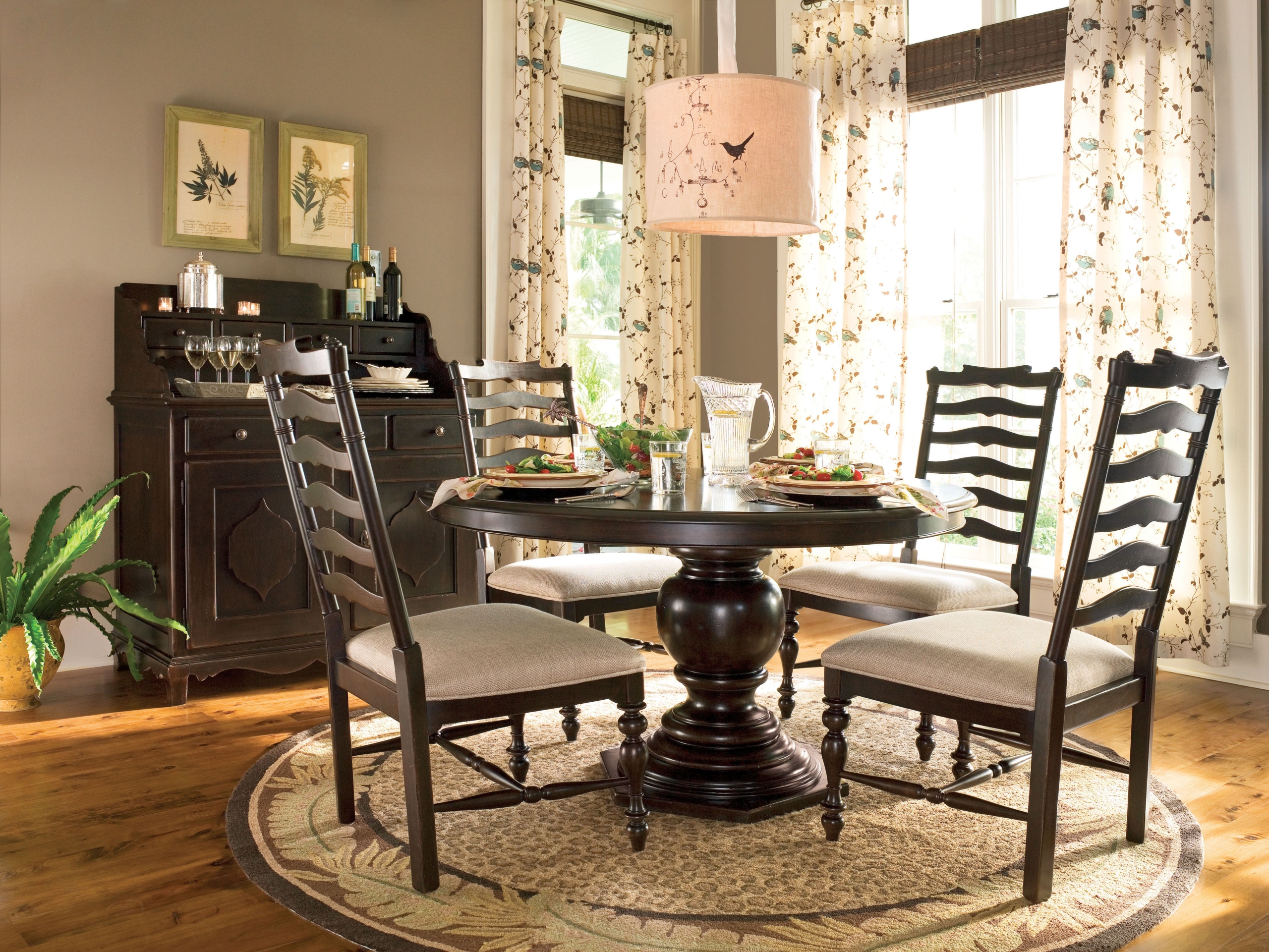 Paula deen pedestal dining table 21