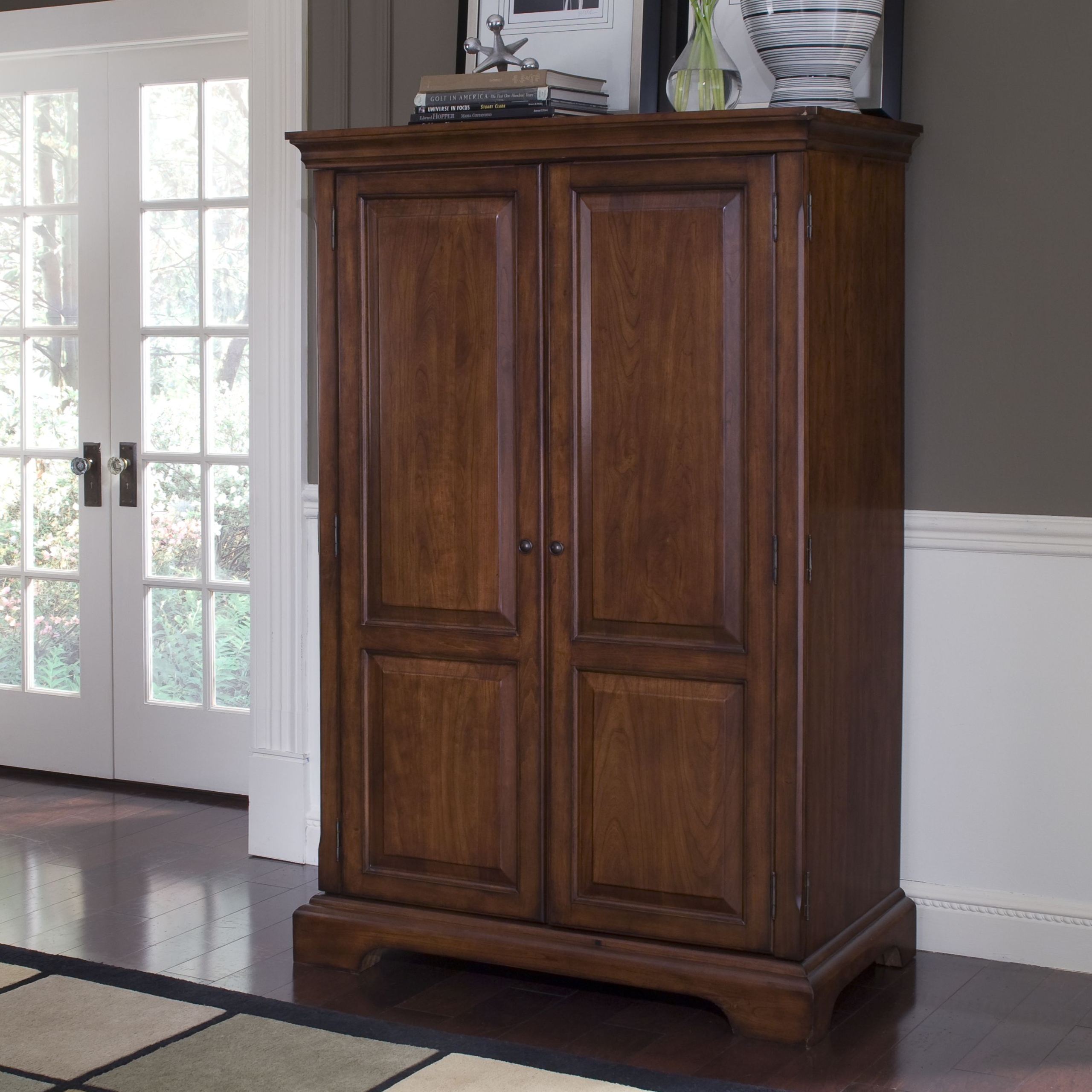 Riverside cantata computer armoire computer armoires at hayneedle