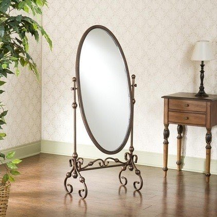 Rowan cheval antique bronze mirror