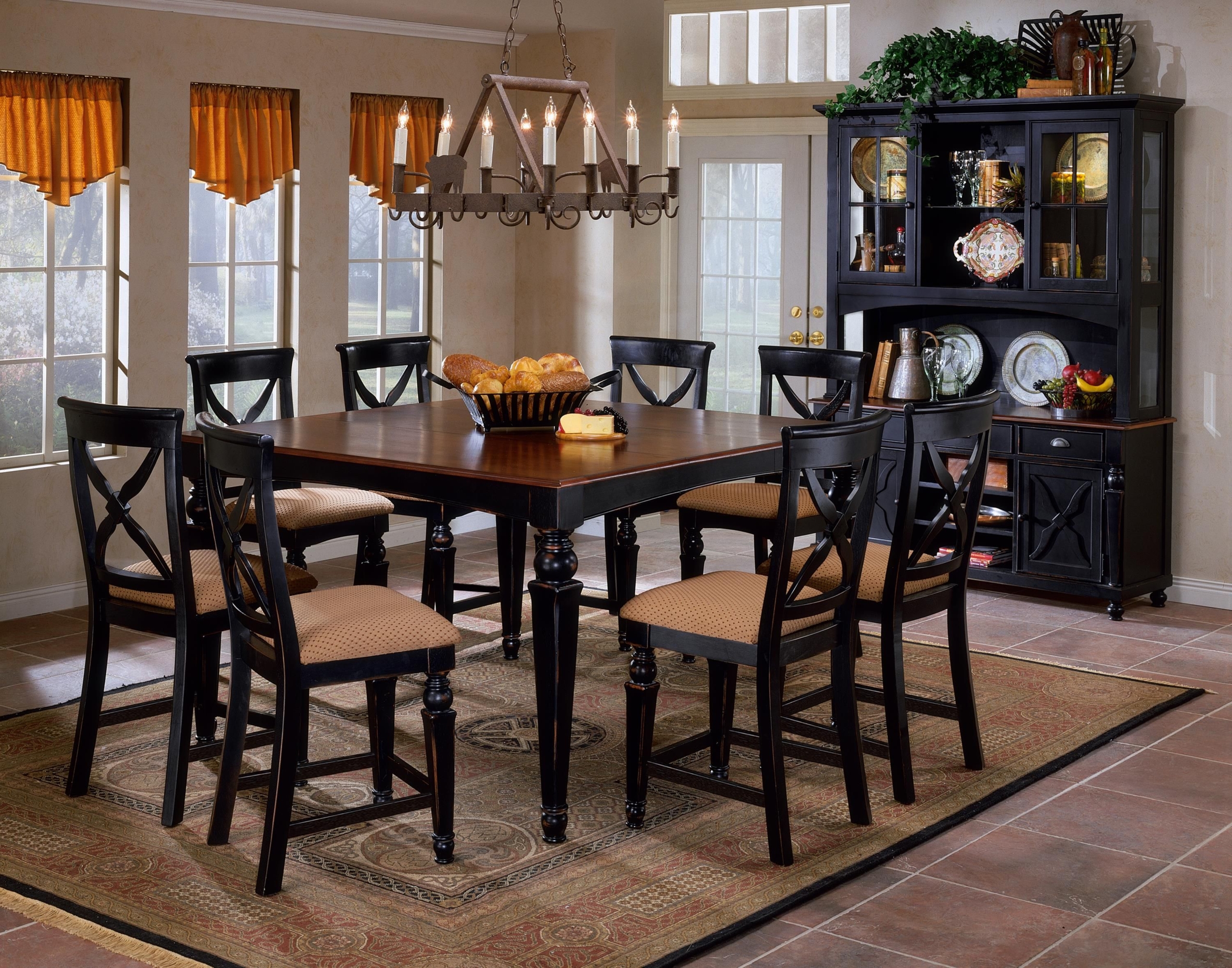 9 piece square dining set
