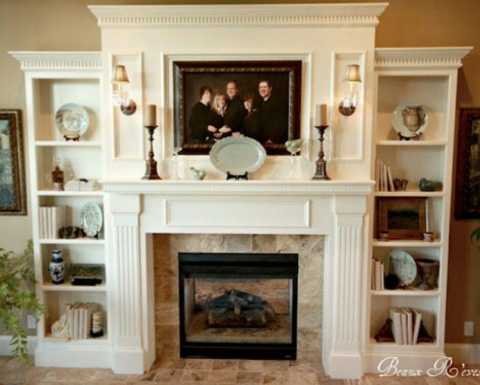 Custom electric fireplace