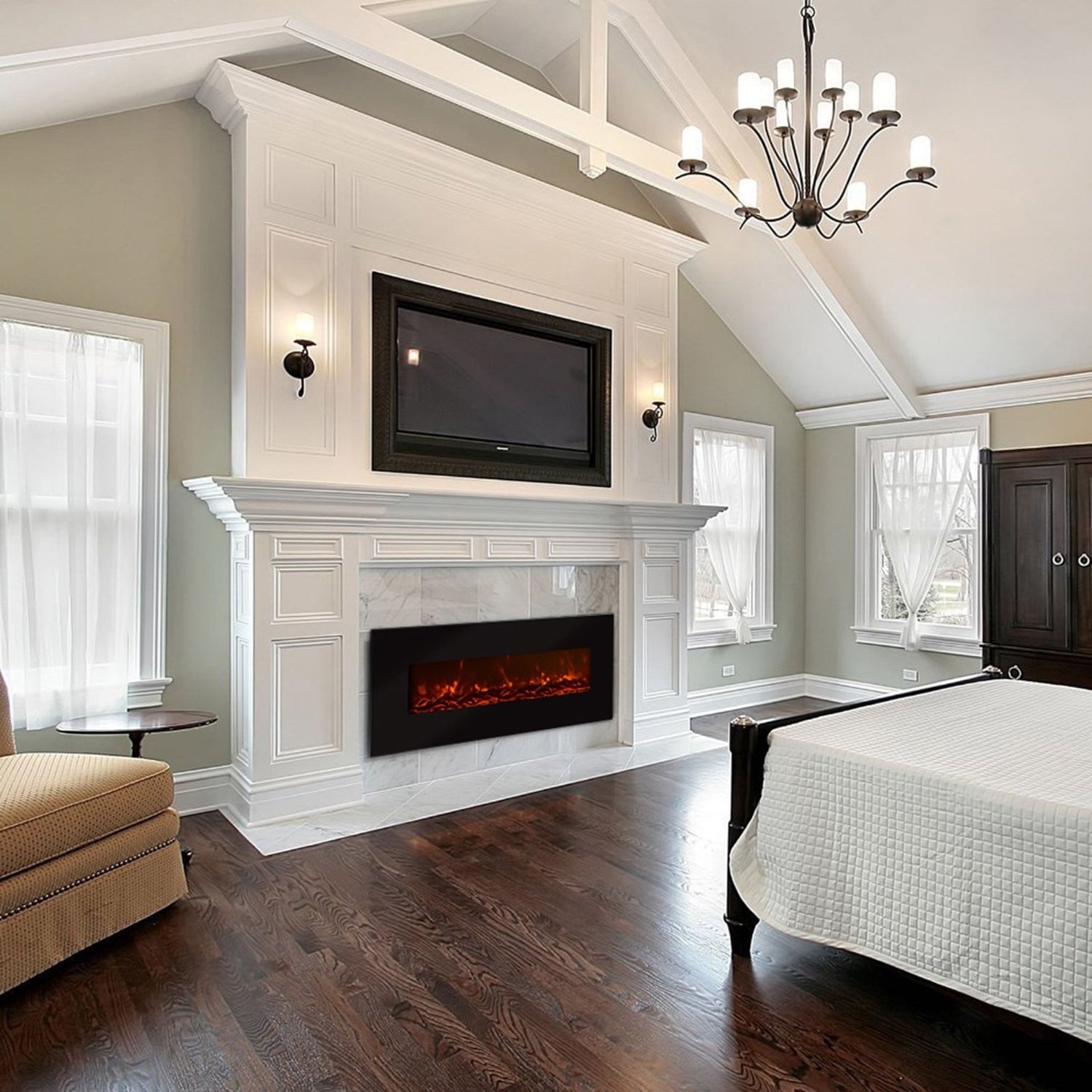 Electric fireplace mantels surrounds 1
