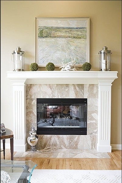 Electric mantel fireplaces