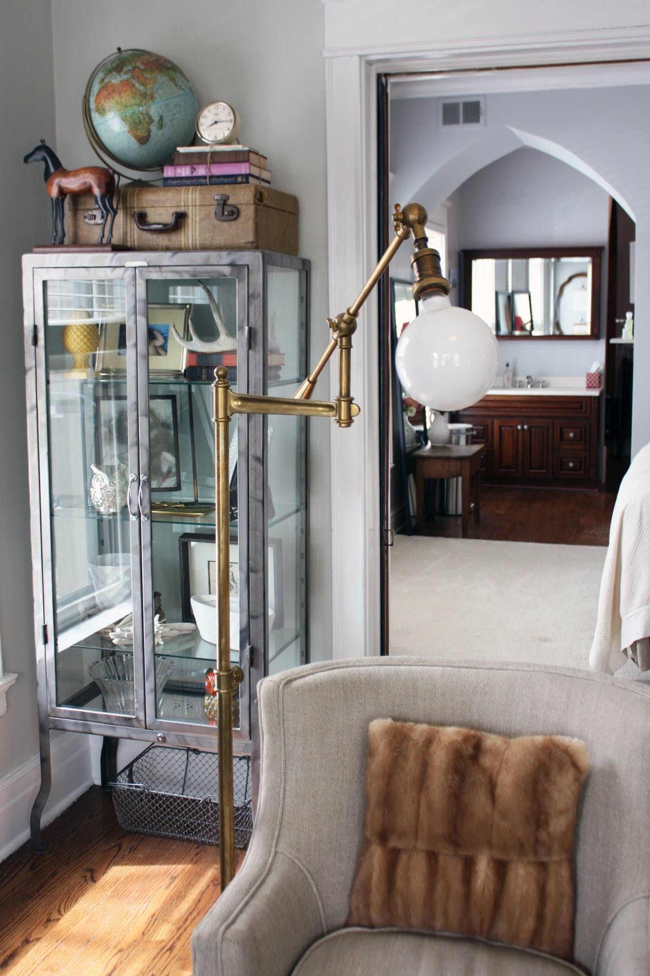 Glass metal curio cabinets 4