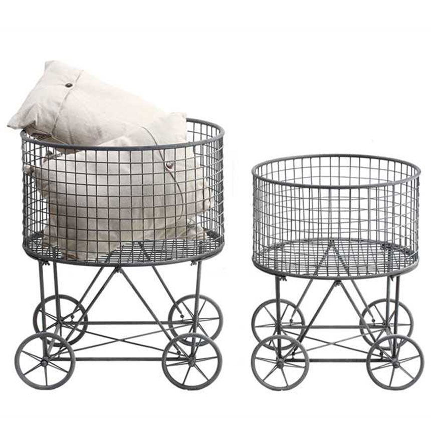 Metal laundry basket 1