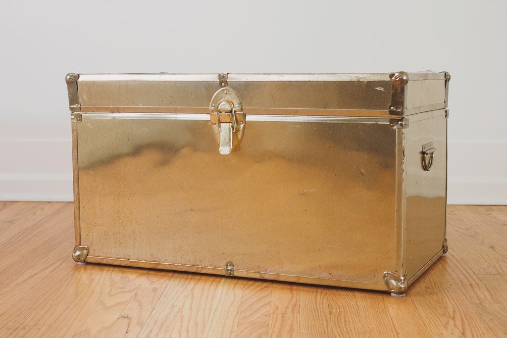 Steamer trunk coffee table for sale