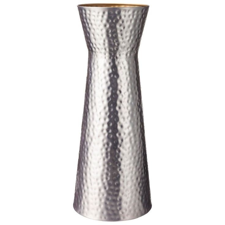 Tall metal floor vases 2