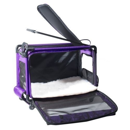 Tutto large pet on wheels stroller 22 inch purple