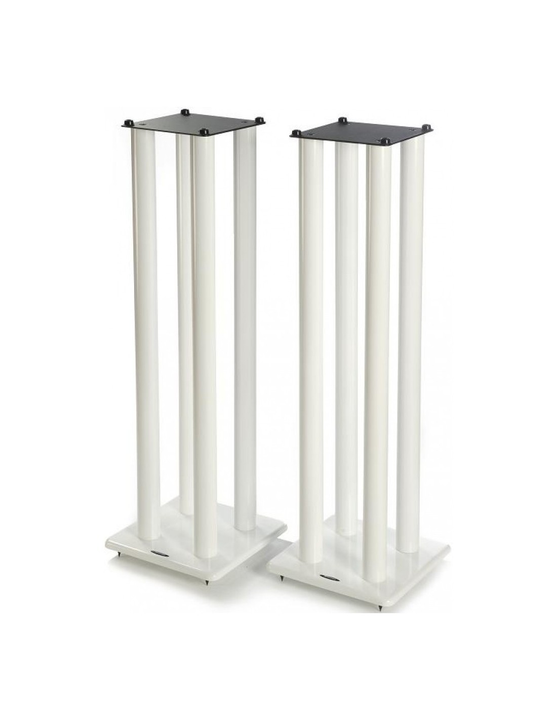 White speaker stands