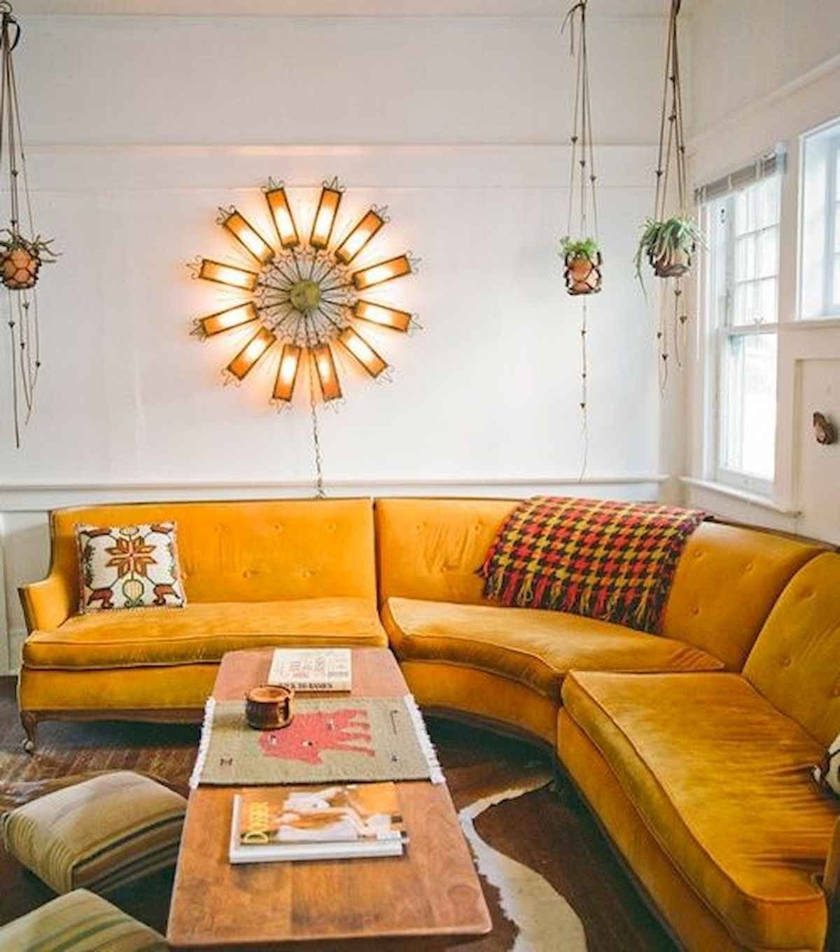 Yellow sectional sofa 3