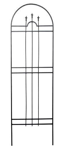 80 Inch French Trio Arch Trellis Black