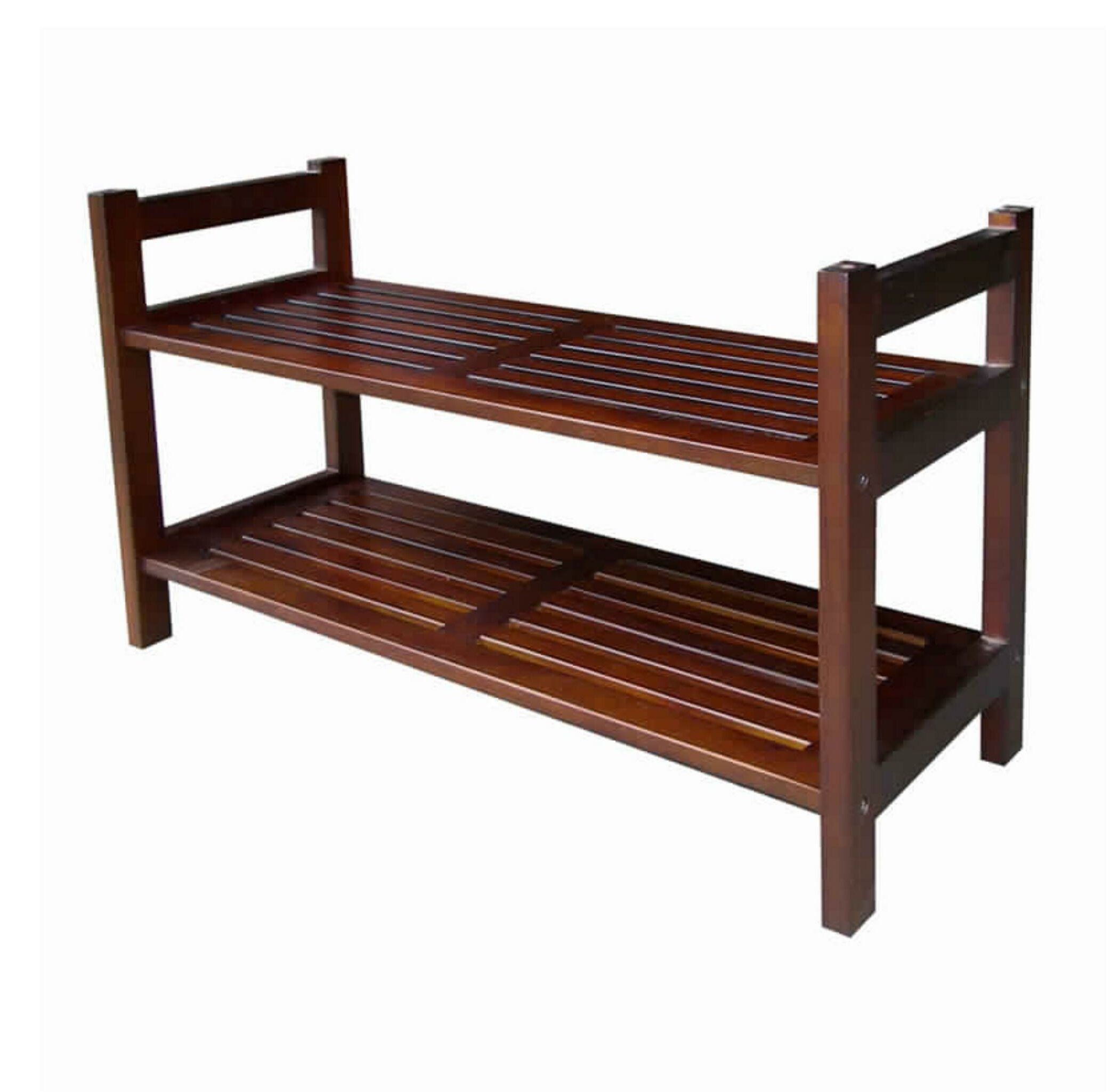 Cherry wood shoe rack 2