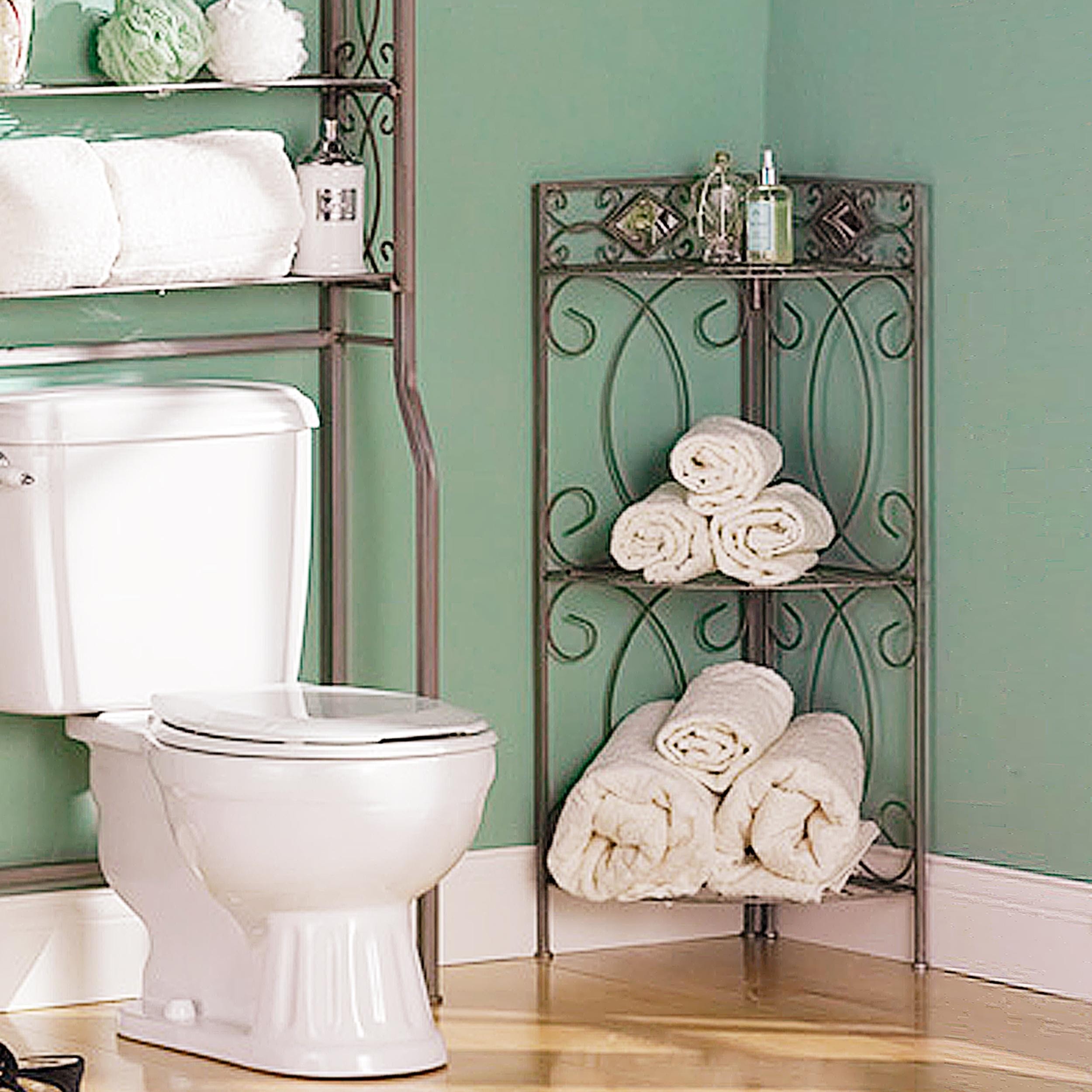 Corner standing shelf