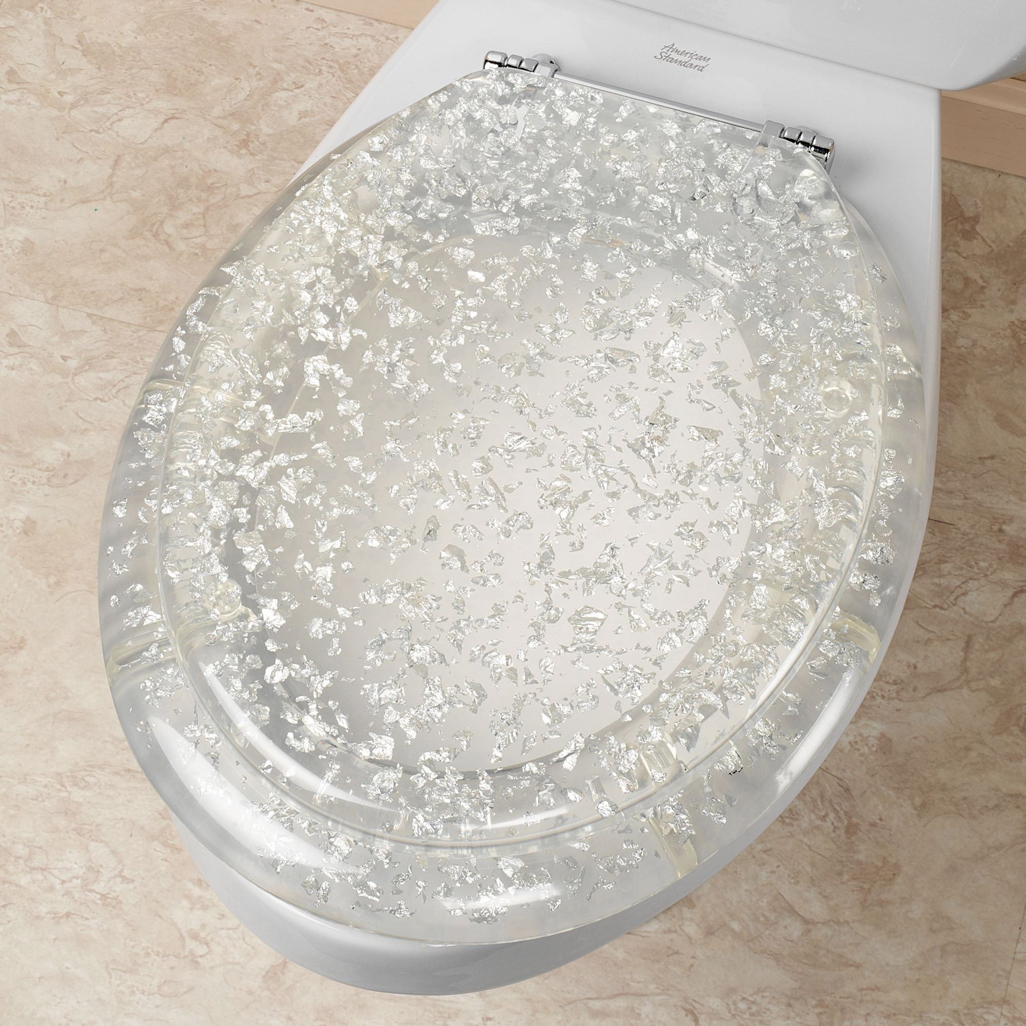 Decorative elongated toilet seats 1
