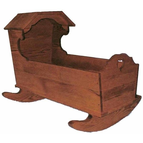 Handmade wooden cradle
