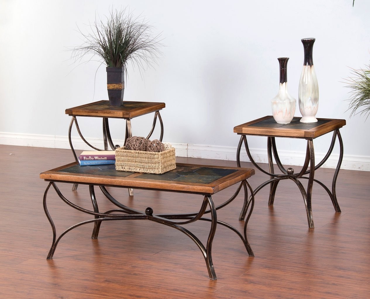 Slate end tables