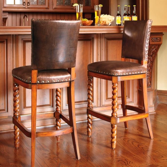 Tuscany swivel bar stools 2