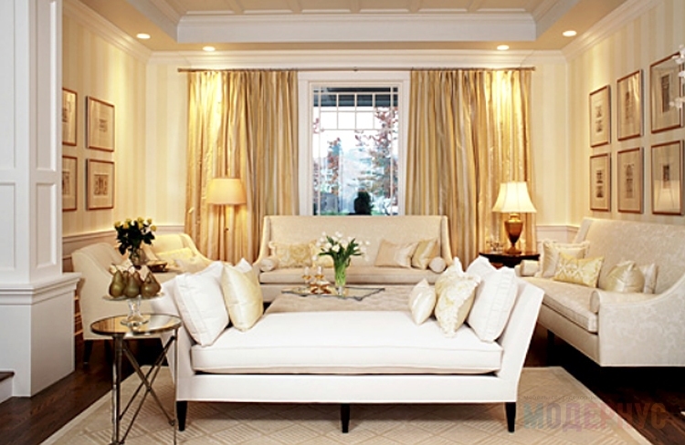 Backless chaise sofa
