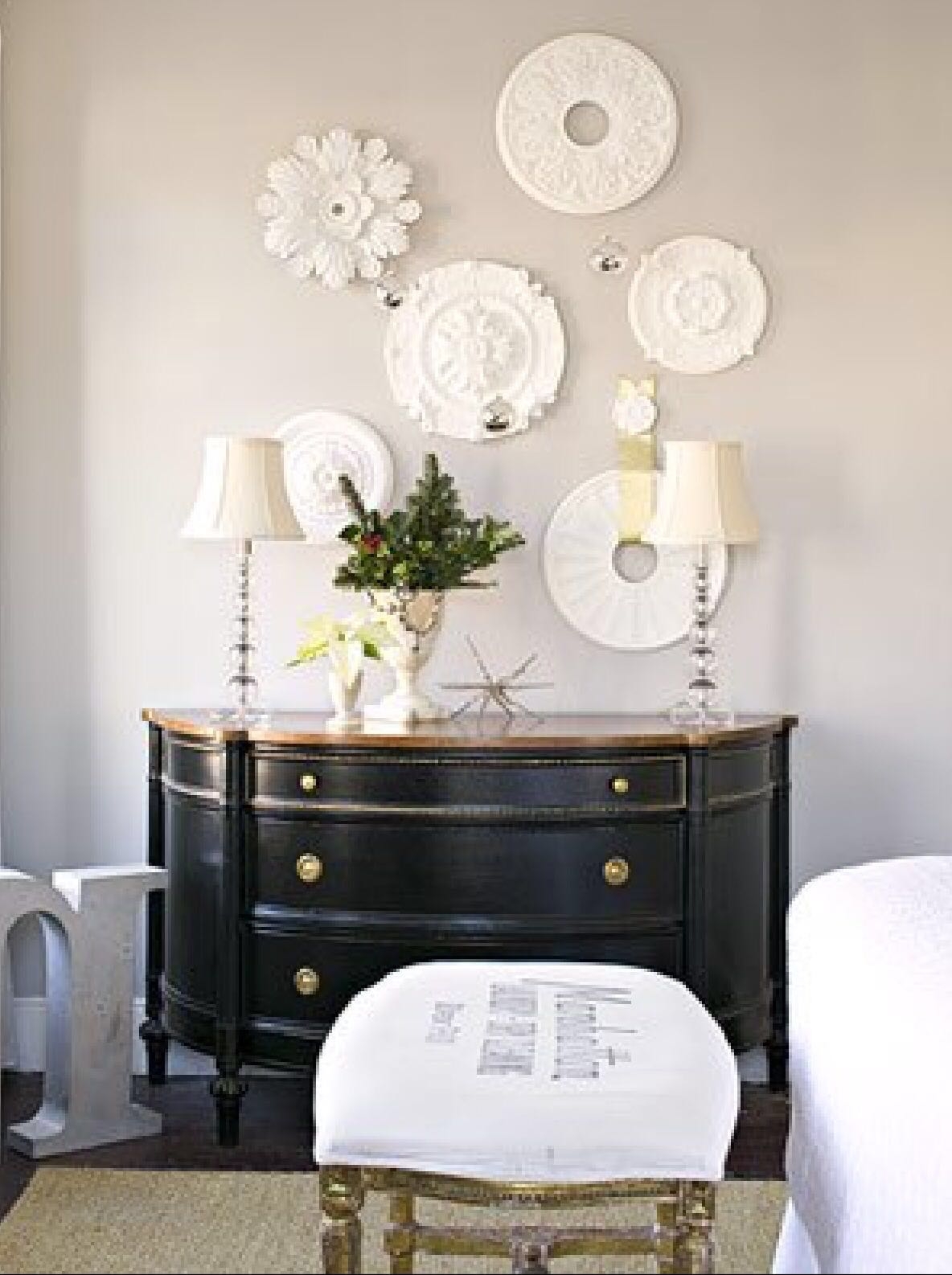Black vintage sideboard
