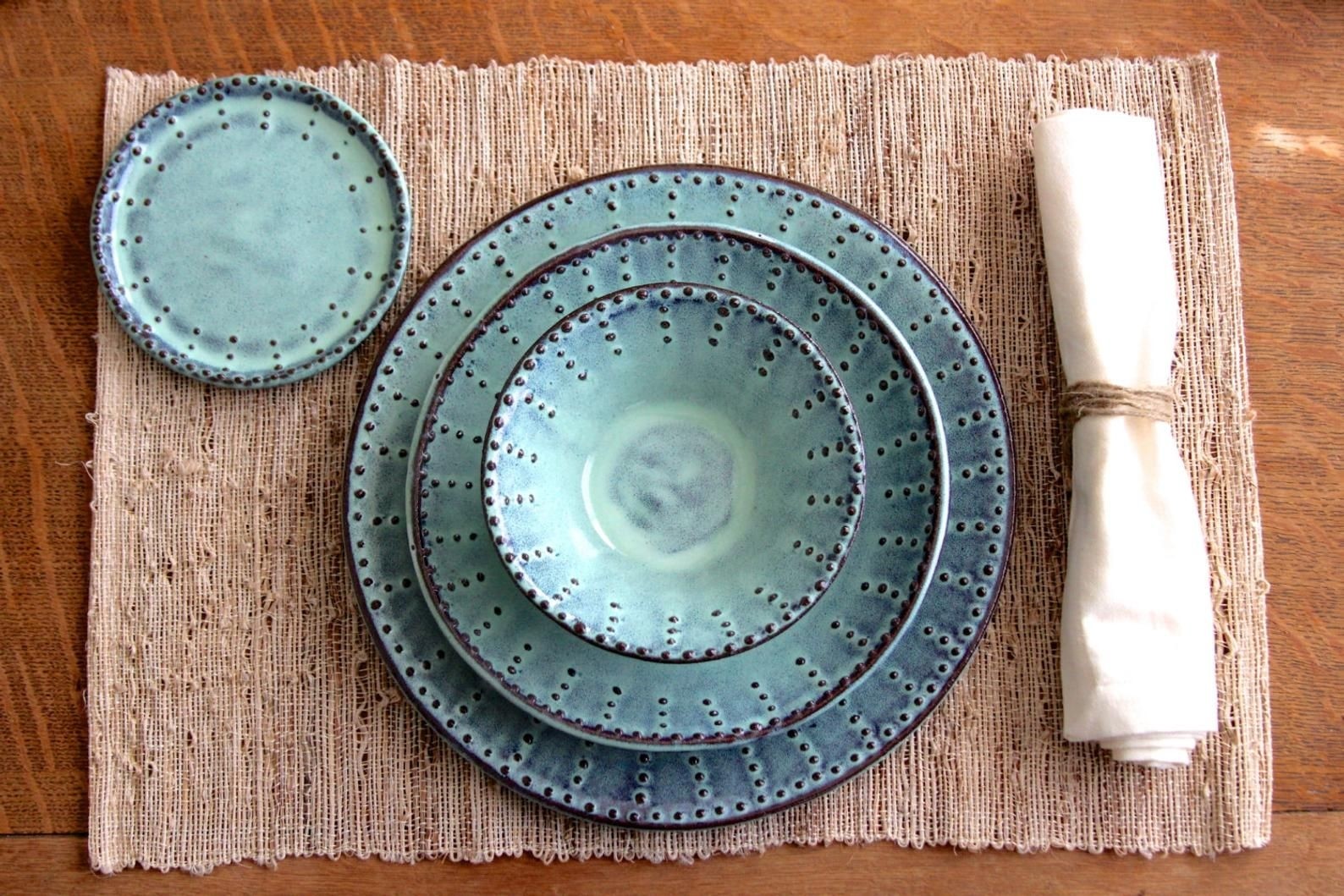 Dinnerware set 4 pieces dinner salad