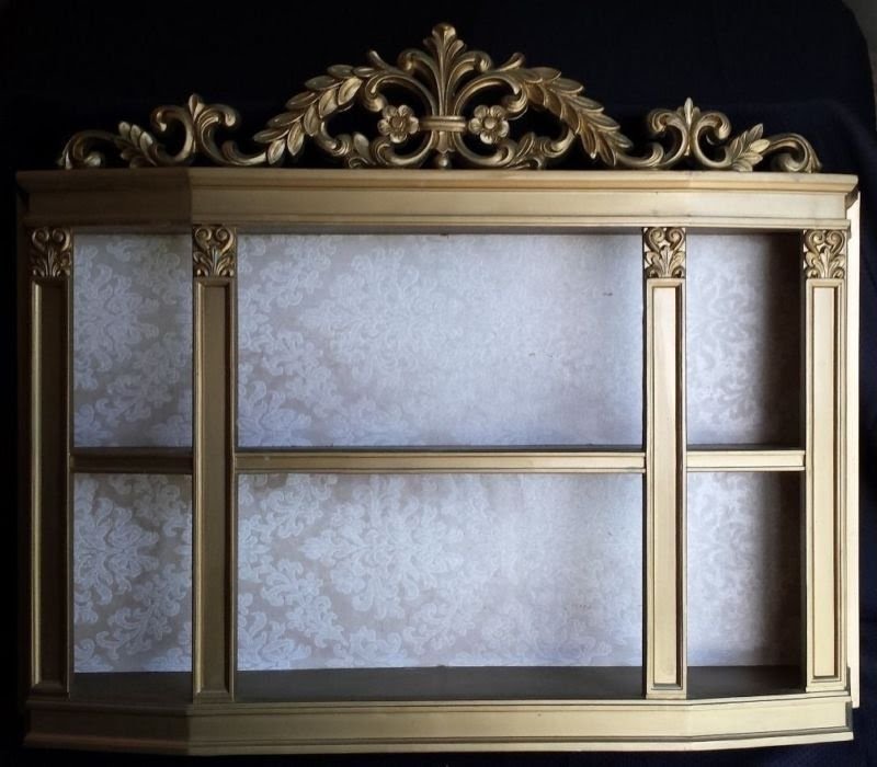 Gold curio cabinets 7