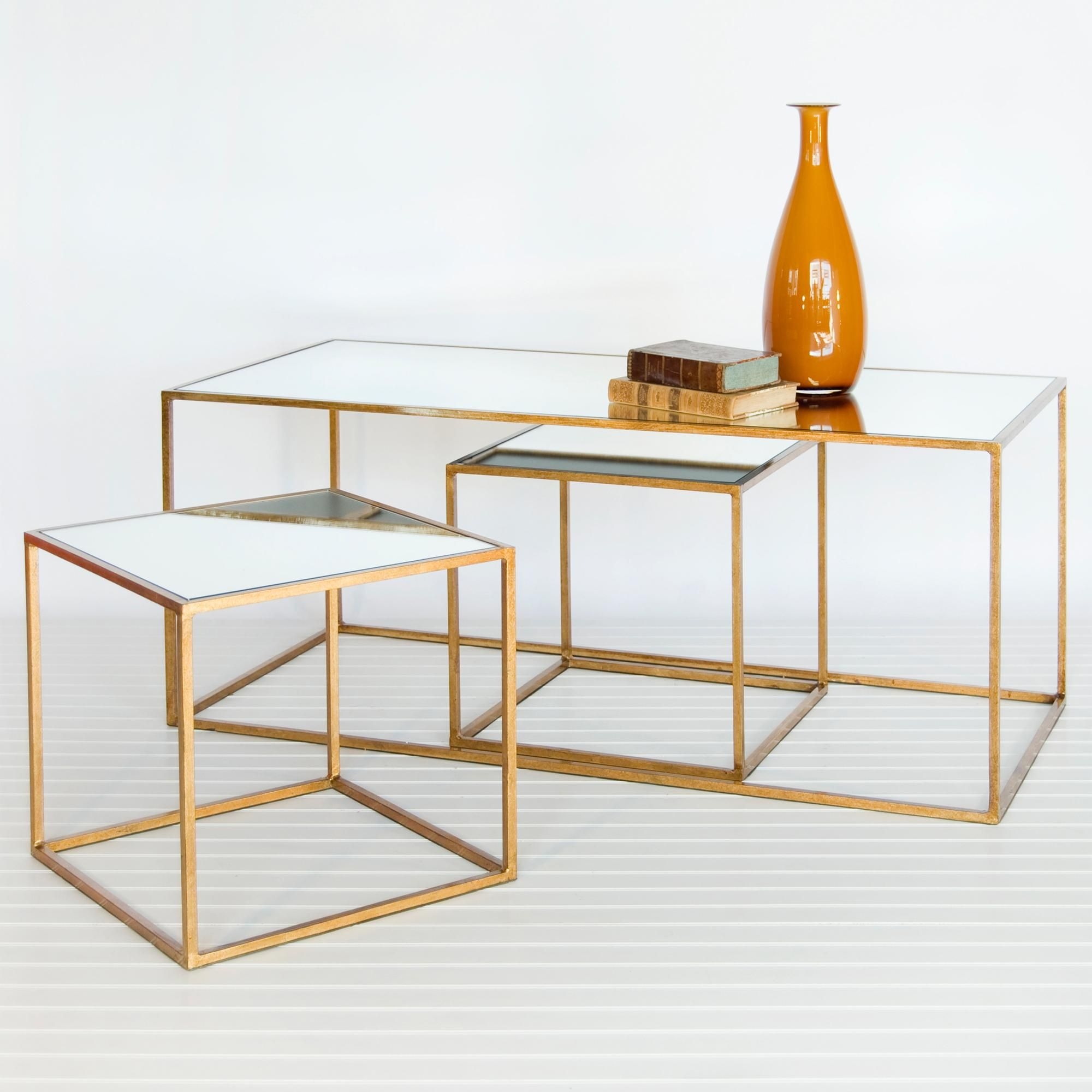 Gold nesting tables