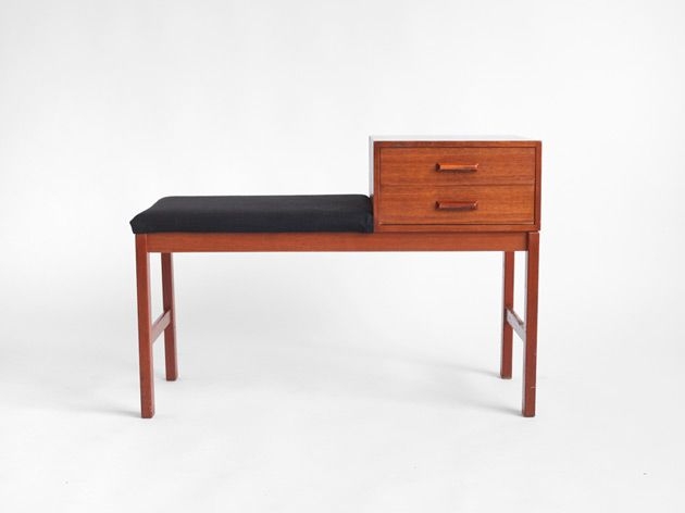 Modern telephone table with seat
