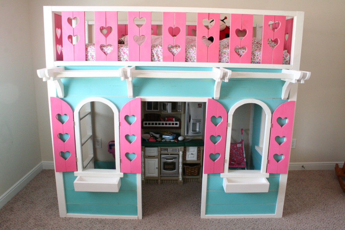Play house loft bed for my 4 year old