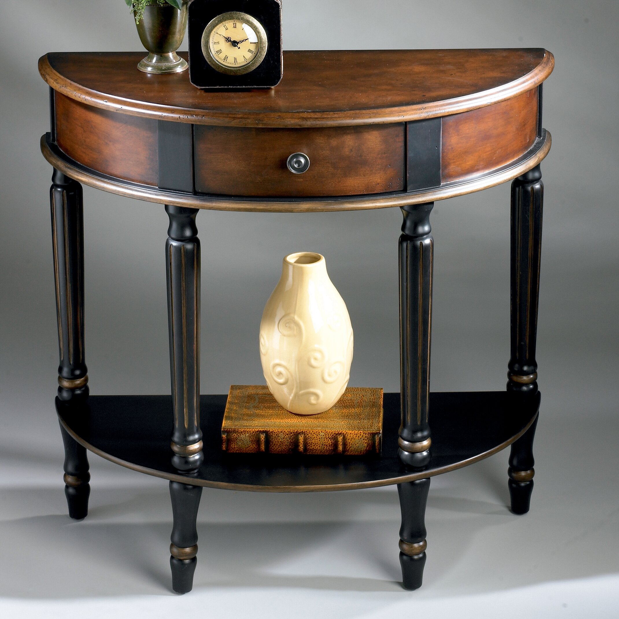 Small half circle table