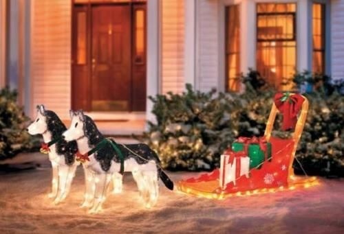 Wooden sled decoration