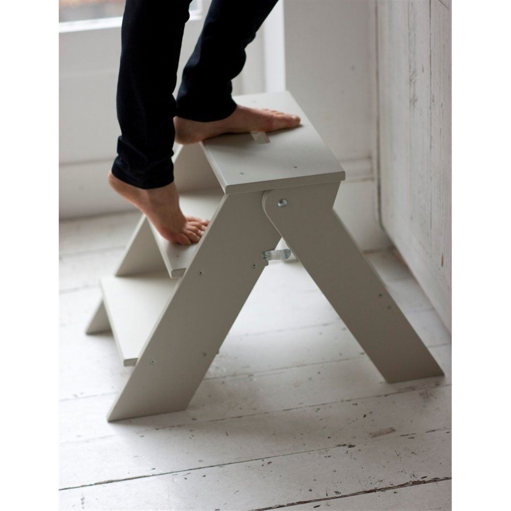 Betty twyford wooden step stool in clay