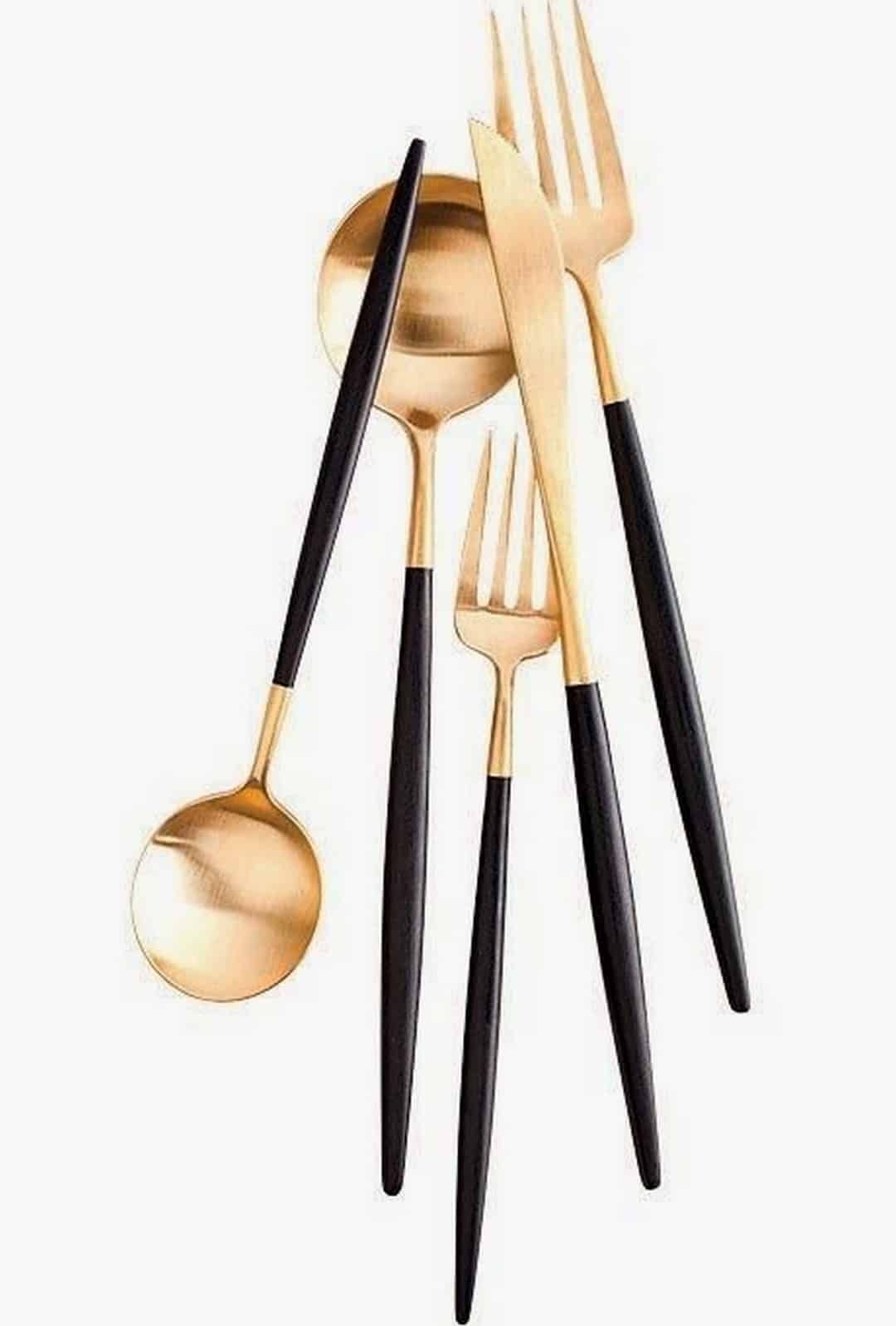 Black flatware