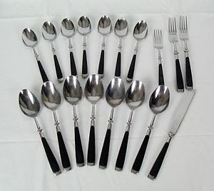 Black handle flatware 2