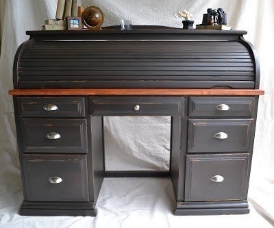 Black roll top desk 11