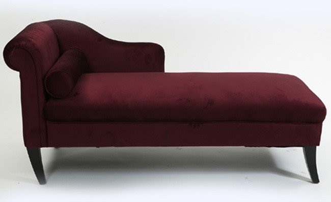 Burgundy chaise lounge 3