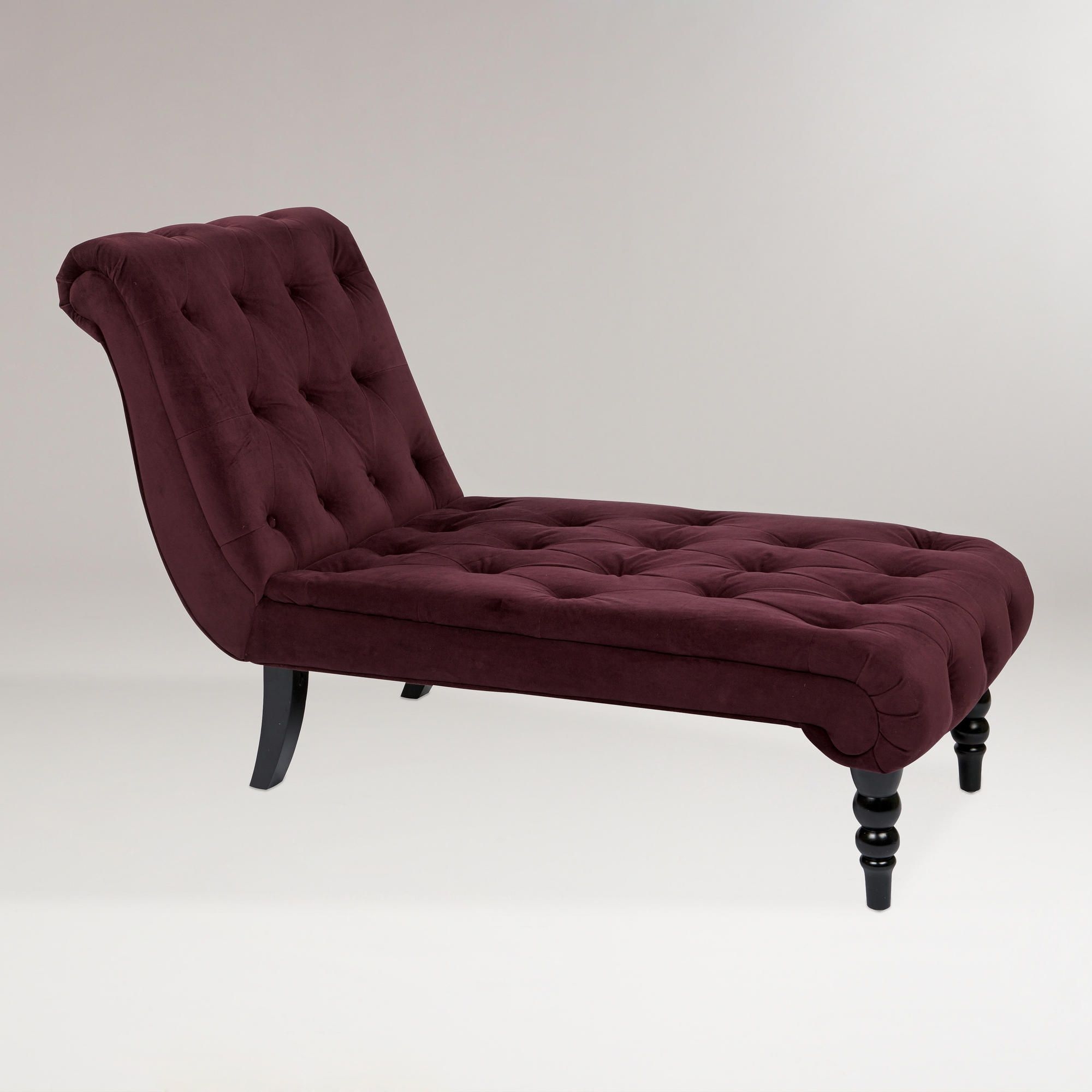 Burgundy chaise lounge 4
