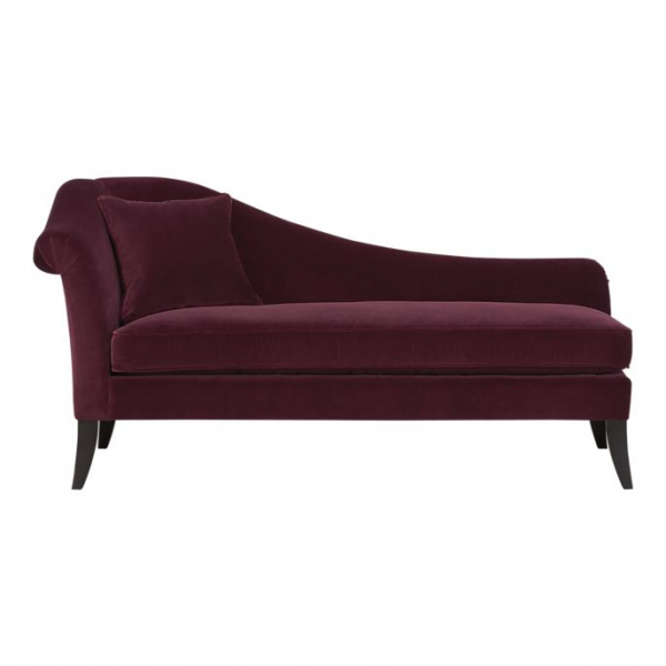 Burgundy chaise lounge 9