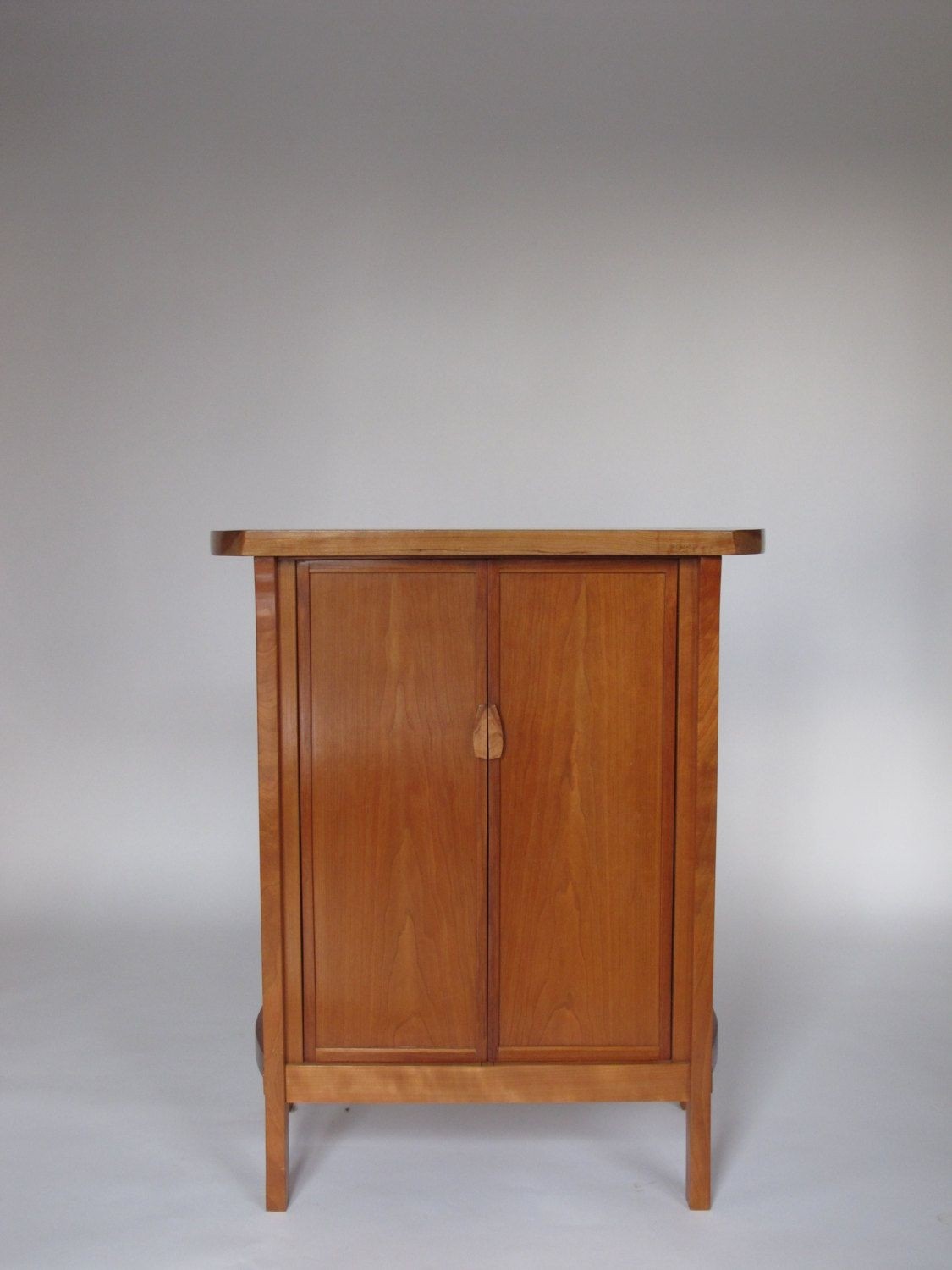 Cherry bar cabinet narrow wood bar