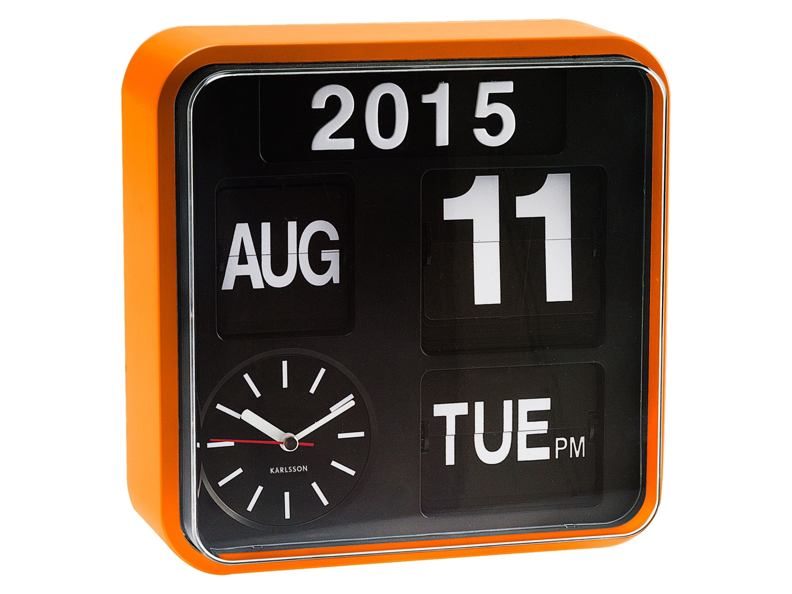 Clock with day of week display