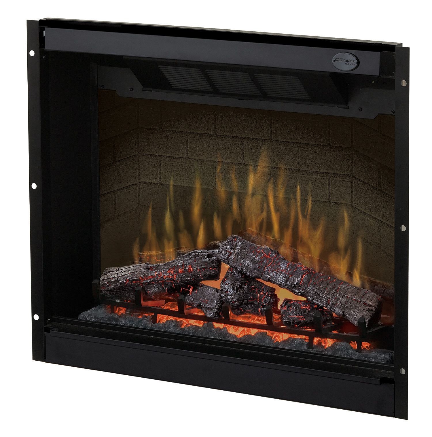 Corner electric fireplace insert 2