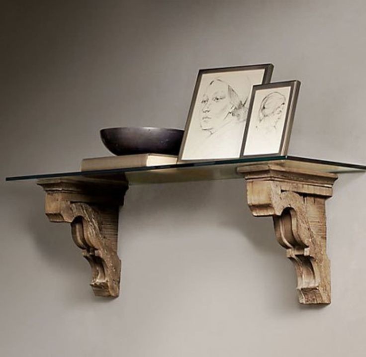 Diy make your own shelf from corbels and maybe a
