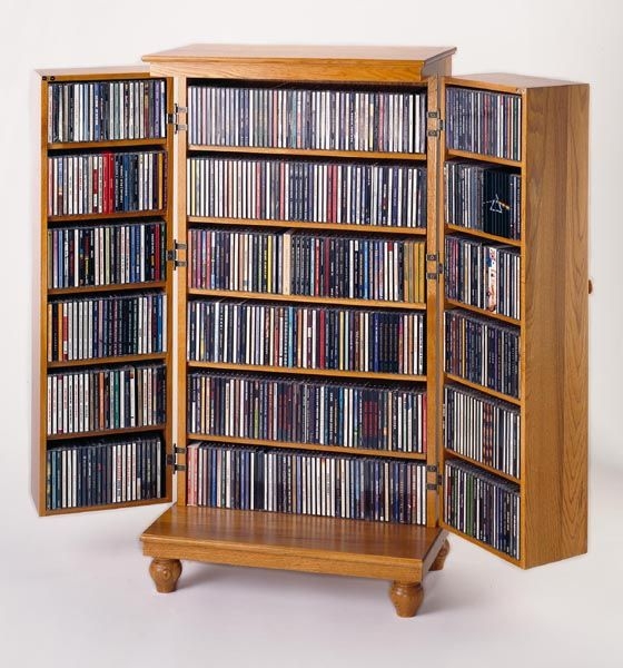 Dvd storage white