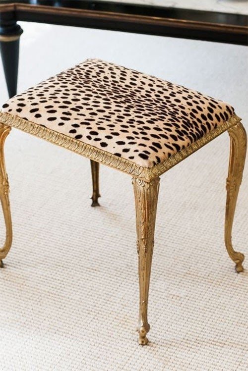 Leopard vanity chair