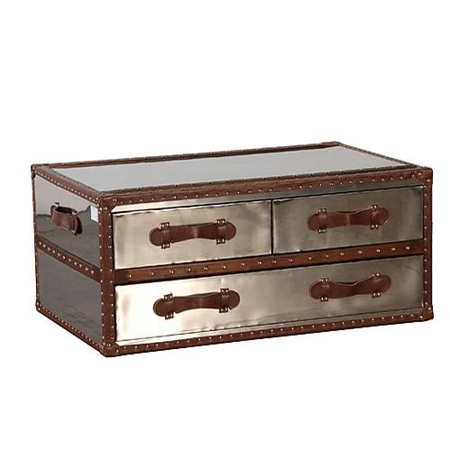 Metal trunk coffee table 1