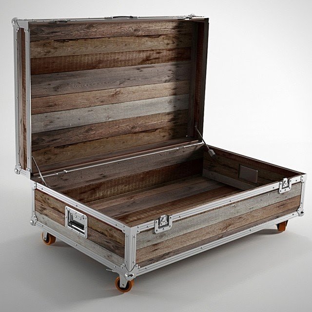 Metal trunk coffee table 15