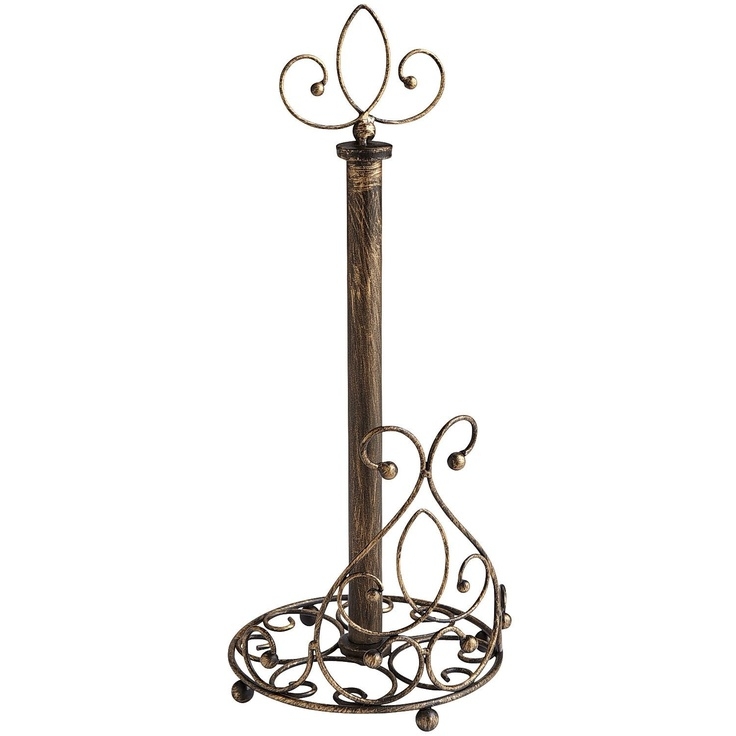 Oil rubbed bronze paper towel holder under cabinet